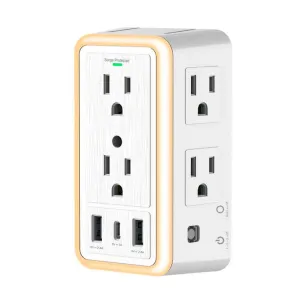 ProHT 6-Outlet Multiple Plug USB and Night Light. Get unmatched power with the ProHT power strip.-460644