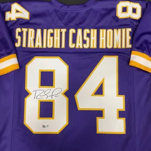 Randy Moss Autographed Straight Cash Homie Purple Pro-Style Jersey