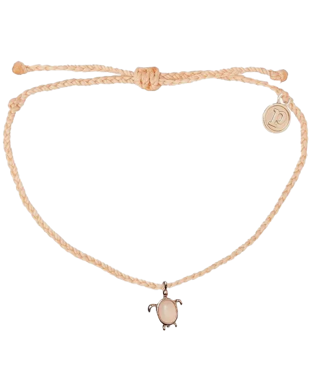 Sea Turtle Rose Gold Bracelet in Blush