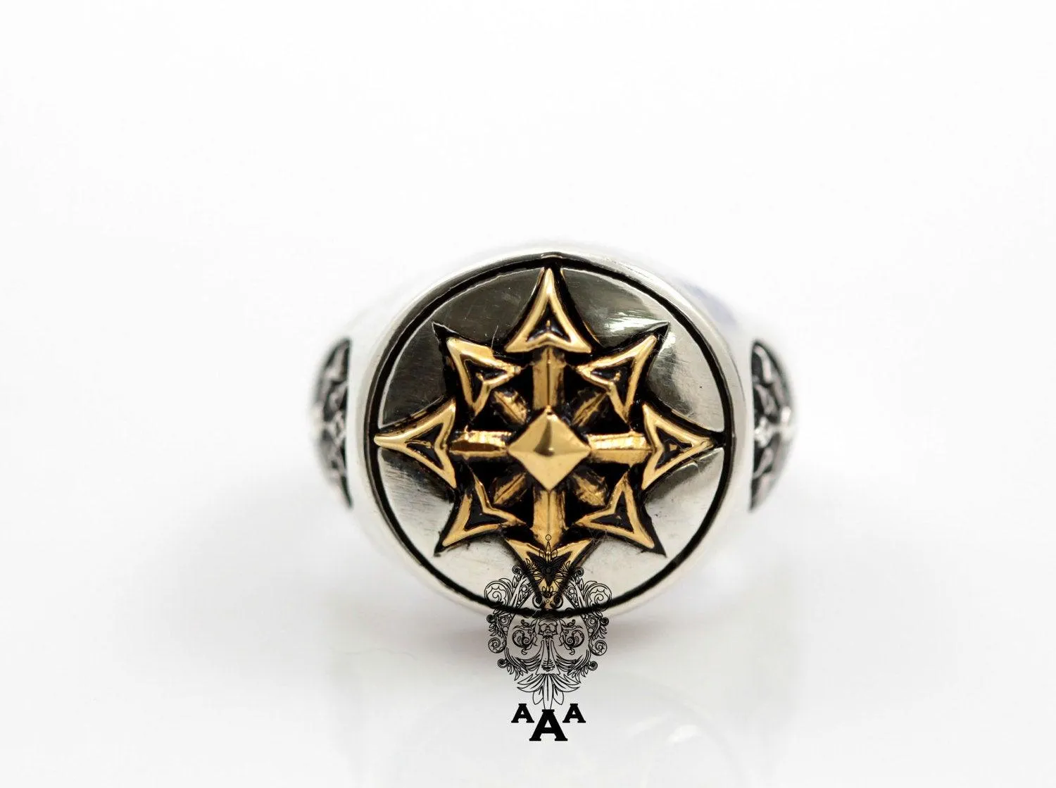 Sigil of Chaos Ring | Magick Sterling Silver .925 | Chaos Star Jewelry