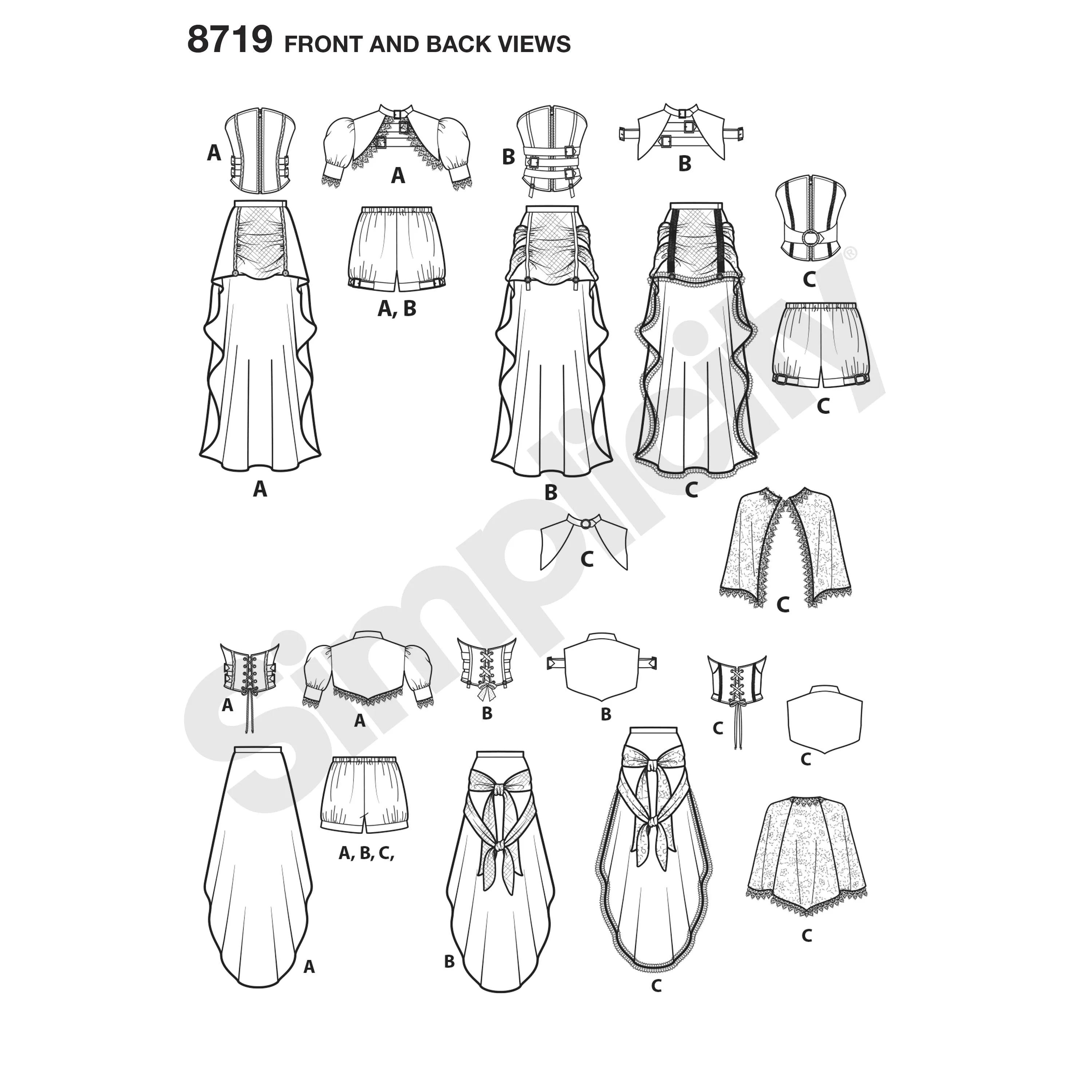 Simplicity Pattern 8719 steampunk-costumes