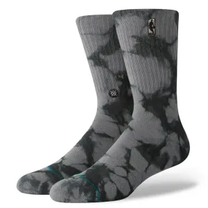 Stance NBA Logoman Dye Crew Sock Dark Grey