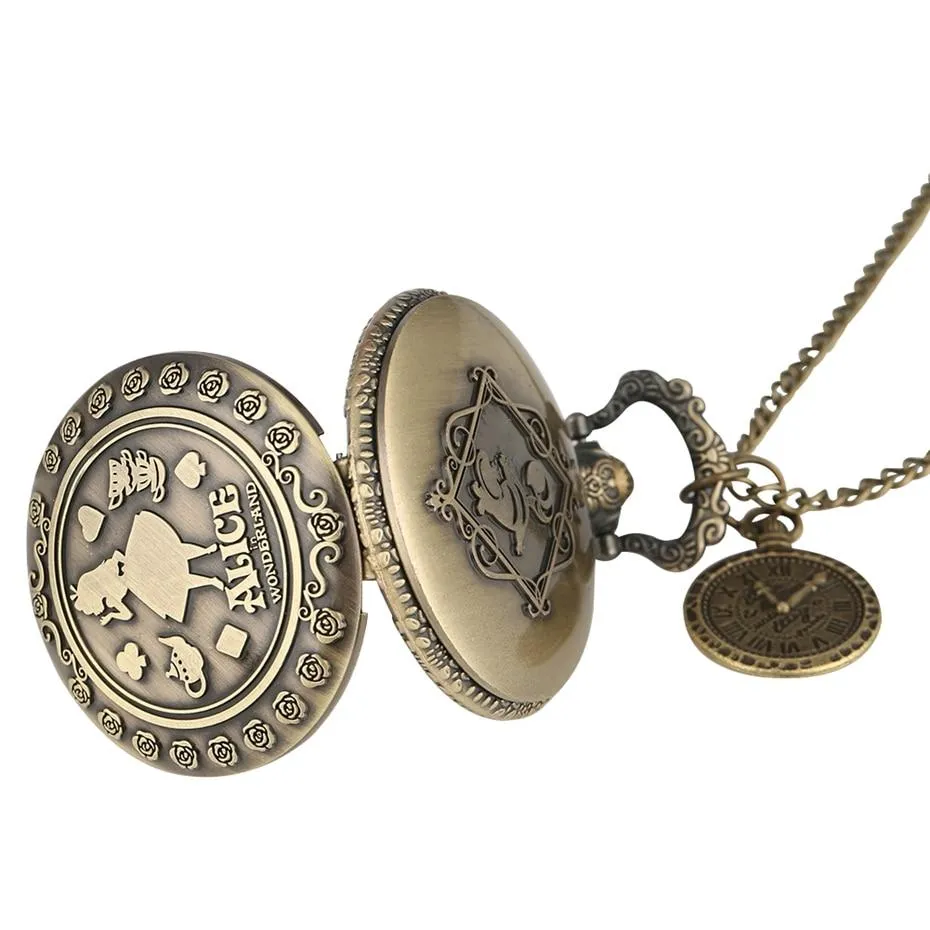 Steampunk Alice in Wonderland Pocket Watch