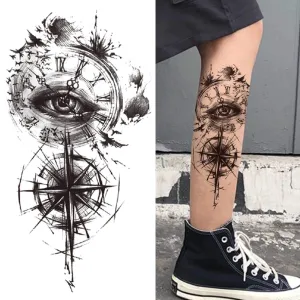 Steampunk Compass Tattoo