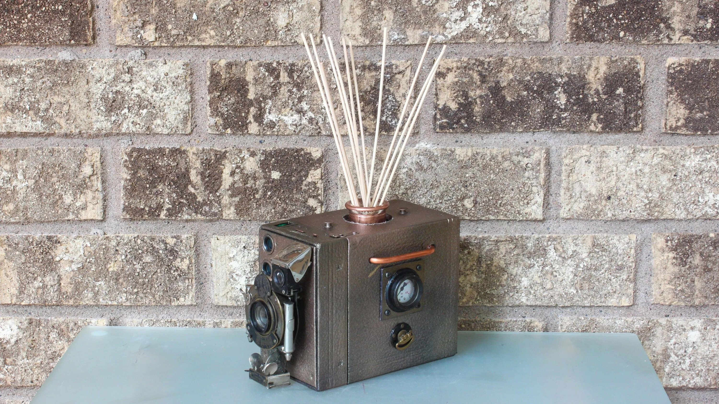 Steampunk Kodak Box Camera Essential Oil Diffuser Camera, Aromatherapy, Unique home décor