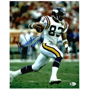 Steve Jordan Autographed Minnesota Vikings 8x10 Photo w/ ROH '19 Inscription