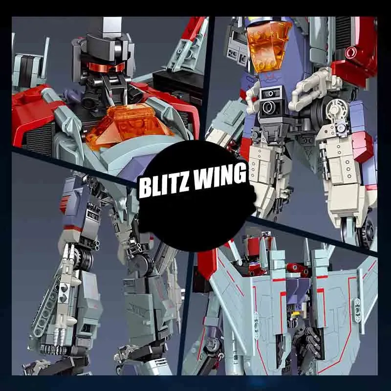 Super Hero Blitz Wing Mecha Robot Warrior Bricks Toy