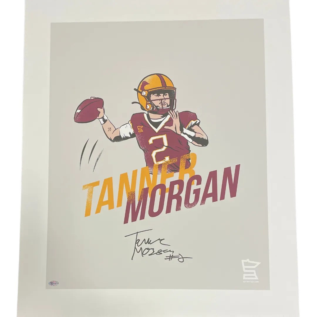 Tanner Morgan Autographed SotaStick 20x24 Print