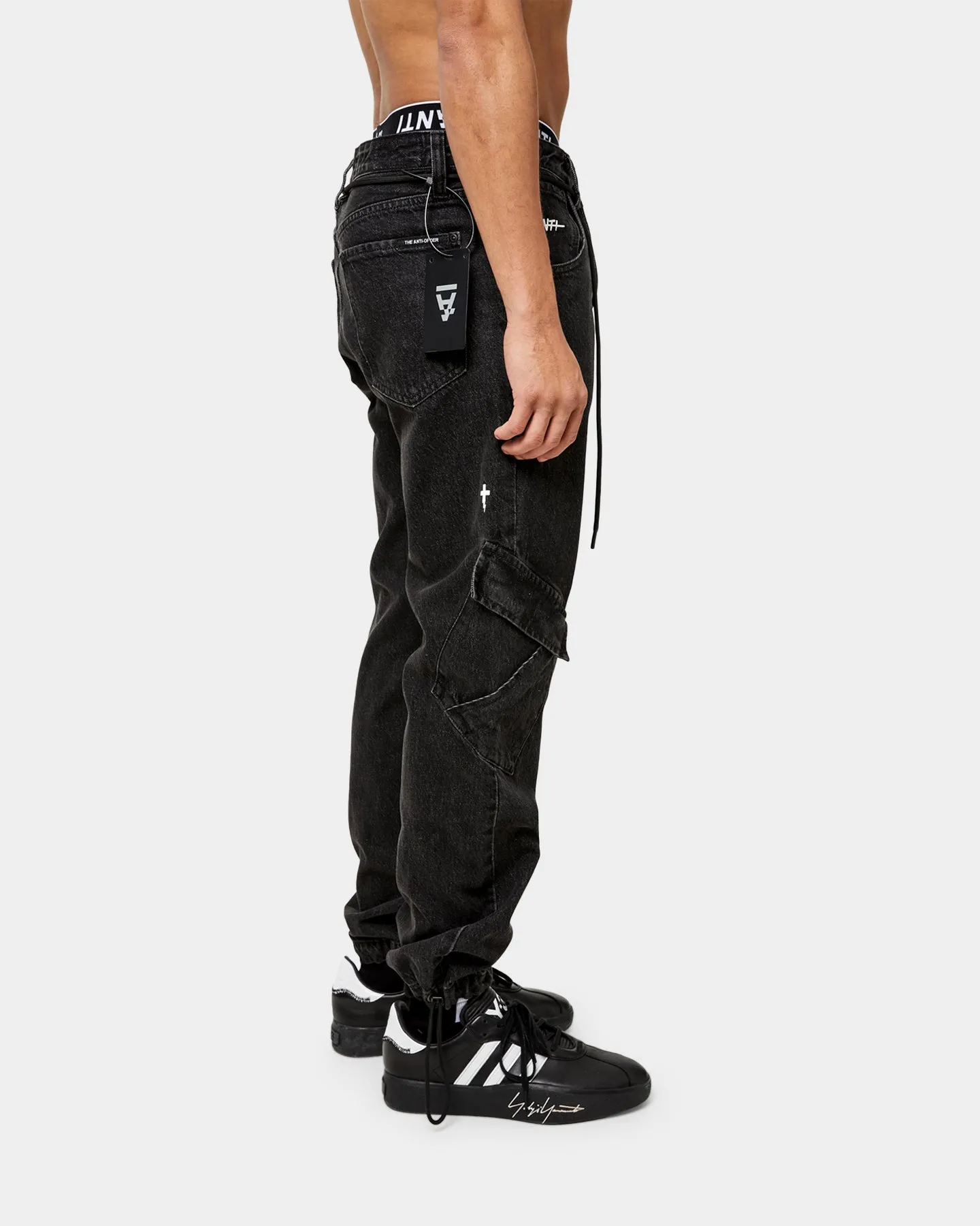 The Anti Order Para Military Relaxed Jeans Stone Wash Black