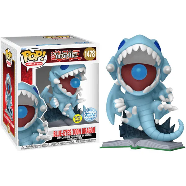 Yu-Gi-Oh! - Blue Eyes Toon Dragon US Exclusive Glow-in-the-Dark Super 6 Inch Pop! Vinyl